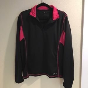 Fila pullover black and pink, long sleeve